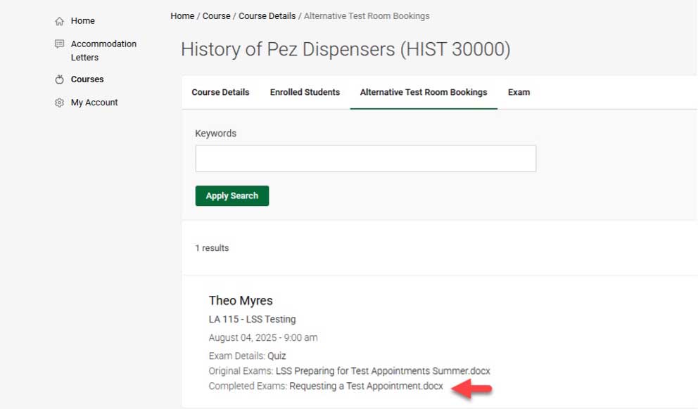 accommodate instructions